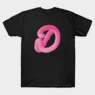 D Pink Animal Initials T-Shirt